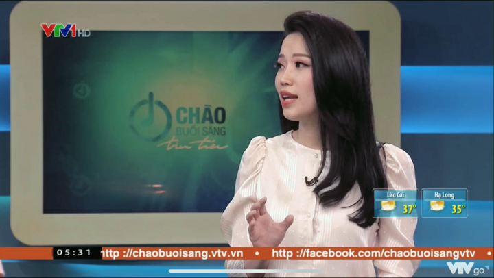 Hoa khôi sinh viên dẫn bản tin thời tiết VTV - 1