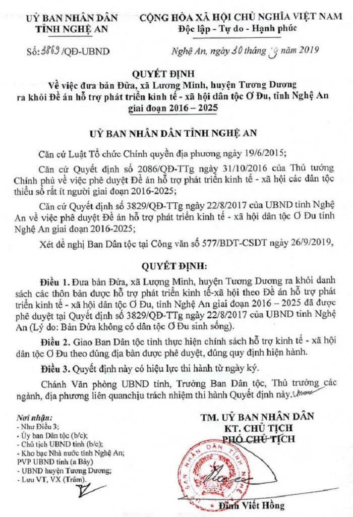 Đưa nhầm 231 người Ơ Đu vào đề án hỗ trợ trăm tỷ: Ban Dân tộc Nghệ An trần tình - 2