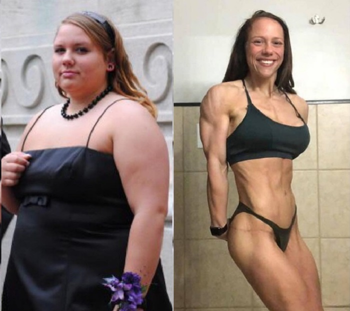 Bị crush từ chối, cô nàng nặng 136kg 'lột xác' thành VĐV thể hình gần 60kg - 2