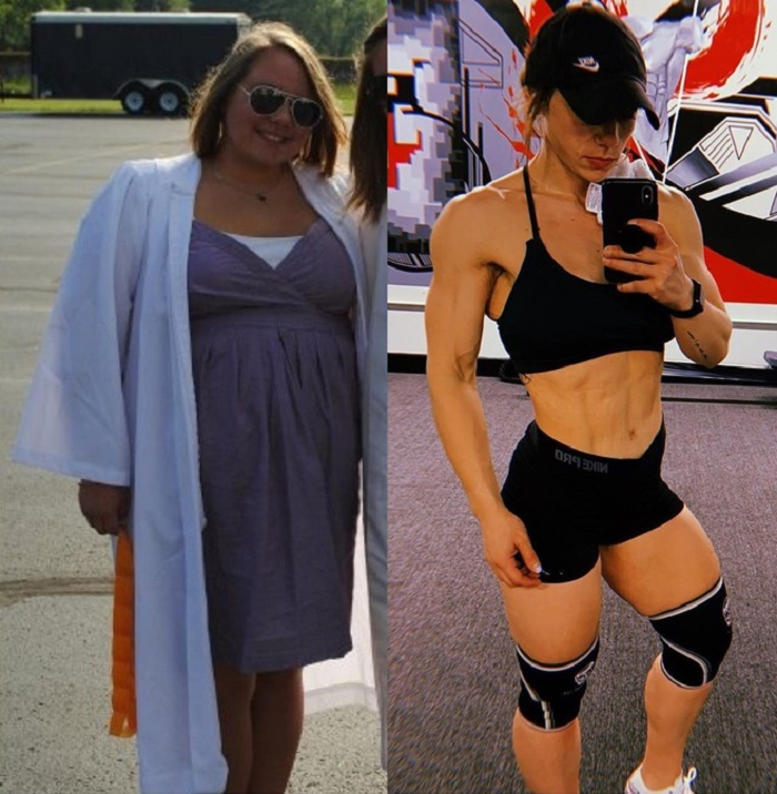 Bị crush từ chối, cô nàng nặng 136kg 'lột xác' thành VĐV thể hình gần 60kg - 3