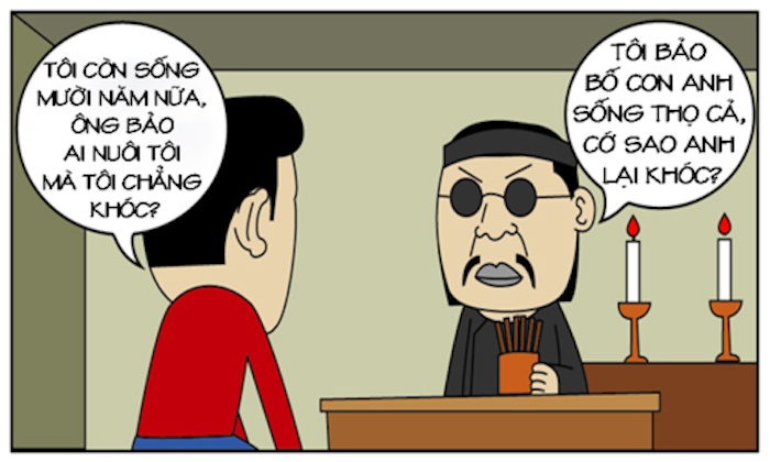 Khóc ầm lên khi thầy bói đoán sống thọ - 1