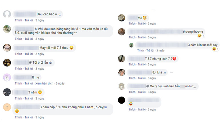 Vuột mất loại giỏi, khá chỉ vì thiếu 0,1 điểm, học sinh tiếc hùi hụi - 3