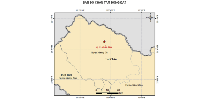 Lại xảy ra động đất ở Lai Châu, trận thứ 5 trong tháng 6 - 1