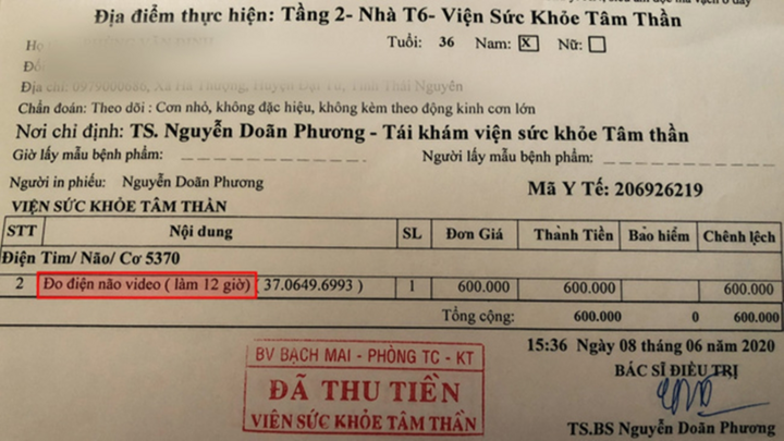 Đo điện não video 12 tiếng chỉ làm 30 phút: Bệnh viện Bạch Mai nói gì? - 1