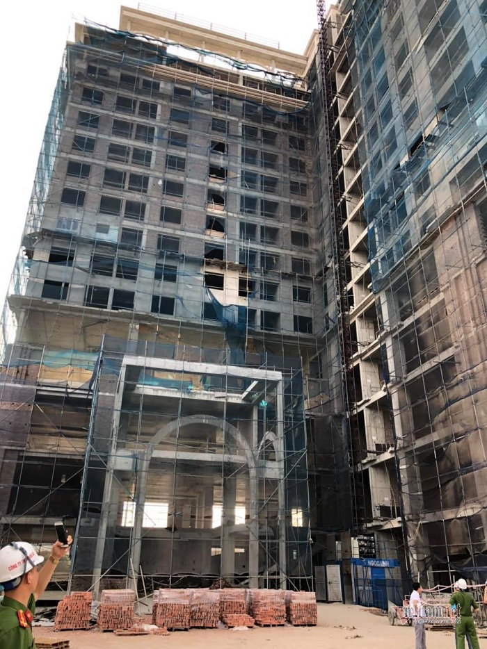 Hai công nhân ở Hải Dương rơi từ tầng 14, một người thiệt mạng - 1