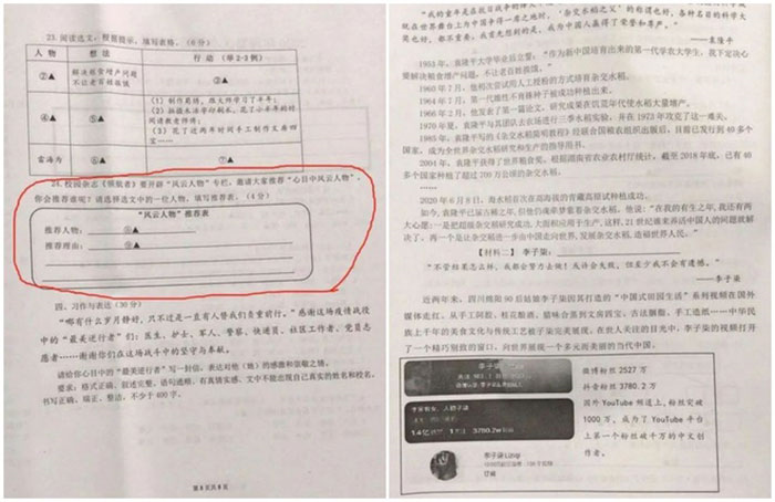 Đề Văn lớp 6 đề cập 'tiên nữ đồng quê' Lý Tử Thất gây tranh cãi tại Trung Quốc - 1