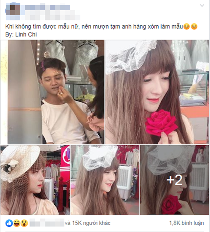 Bắt anh hàng xóm hóa trang thành mỹ nữ - 1
