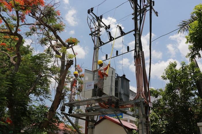 Thợ điện nhọc nhằn dưới trời nắng gay gắt - 7