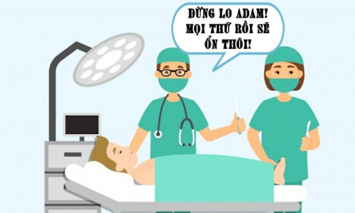 Bệnh nhân rụng rời khi bác sĩ động viên - 1