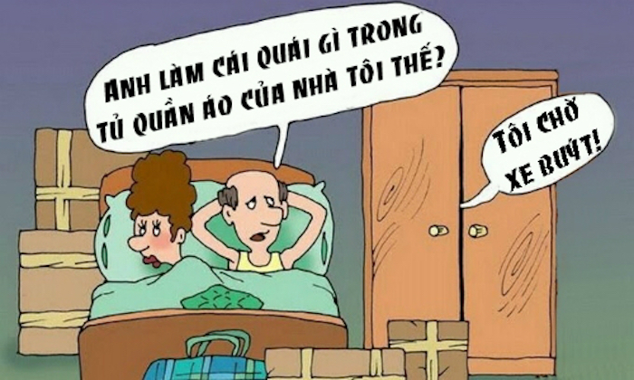 Chờ xe buýt trong tủ đồ hàng xóm - 1