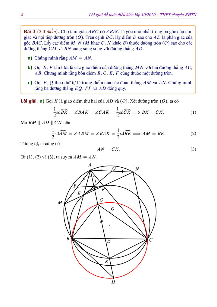 Gợi ý đáp án đề thi môn Toán vòng 1 Chuyên Khoa học Tự nhiên - 4