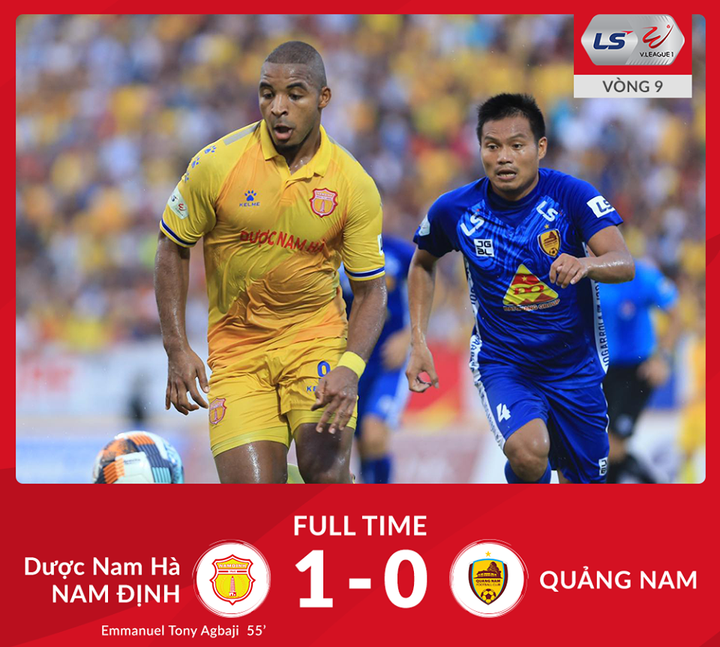 Nam Định thắng chung kết ngược trước Quảng Nam, leo lên thứ 11 - 1