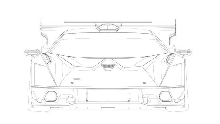 Lộ thiết kế của Lamborghini SCV12 qua hình ảnh bằng sáng chế bị rò rỉ - 1