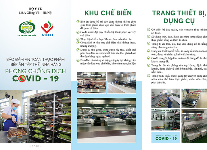 Bảo đảm ATTP bếp ăn tập thể nhà hàng, gia đình, siêu thị phòng chống COVID-19 - 3