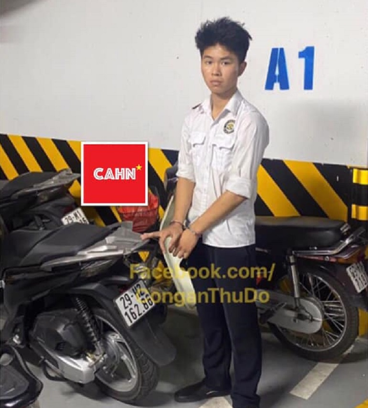 Nam bảo vệ tòa nhà Licogi 13 tráo biển số xe, trộm SH của khách - 1