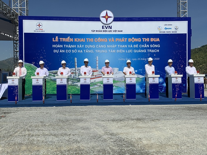Khởi công Cảng nhập than và đê chắn sóng tại Trung tâm Điện lực Quảng Trạch - 2