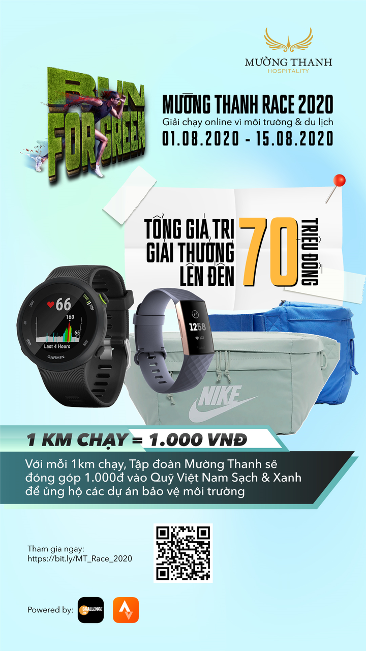 Tập đoàn Mường Thanh khởi động giải chạy online Run For Green - 1
