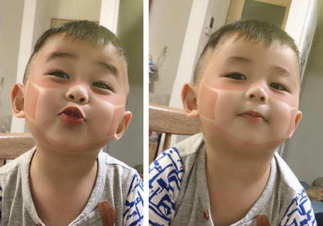 Dân mạng 'phát sốt' với loạt ảnh em bé cháy nắng, in hình khẩu trang trên mặt - 4