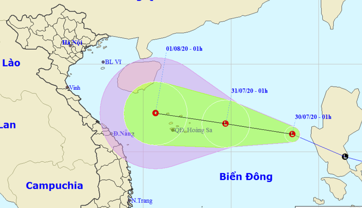 Vùng áp thấp vào Biển Đông, Bắc Bộ mưa lớn - 1