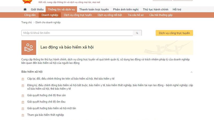Hướng dẫn cấp lại thẻ BHYT do hỏng, mất trên Cổng Dịch vụ công quốc gia - 1