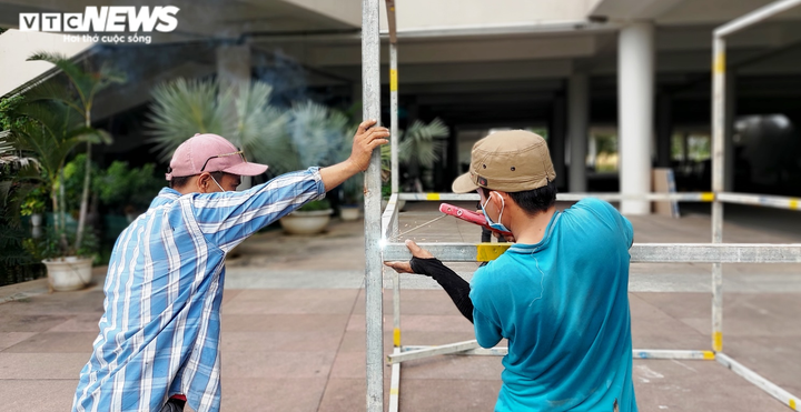 Chỉ 4 ngày, ‘đĩa bay’ hơn 94.000 m2 ở Đà Nẵng sẽ thành bệnh viện dã chiến - 7