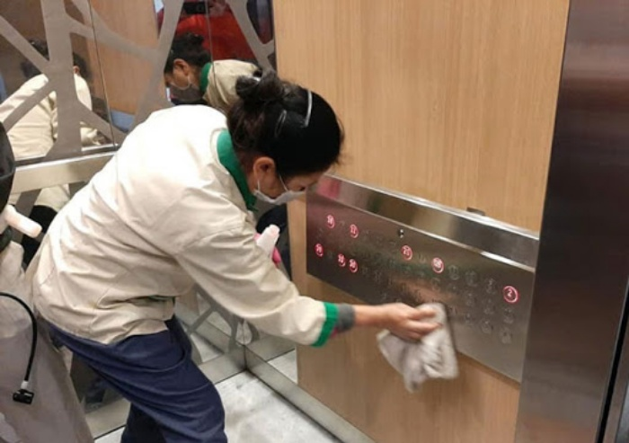 Chung cư ở Hà Nội đồng loạt tăng cường biện pháp chống COVID-19 - 3