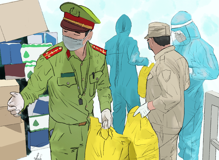 Xúc động bộ tranh của nữ sinh Đà Nẵng về những người hùng chống COVID-19 - 5