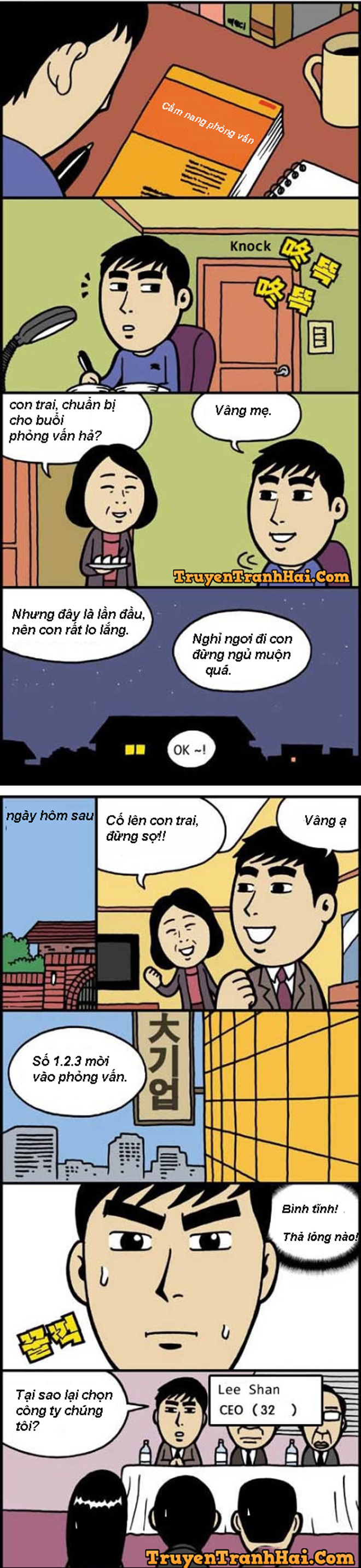 Lo hết hồn khi con trai lần đầu phỏng vấn - 1