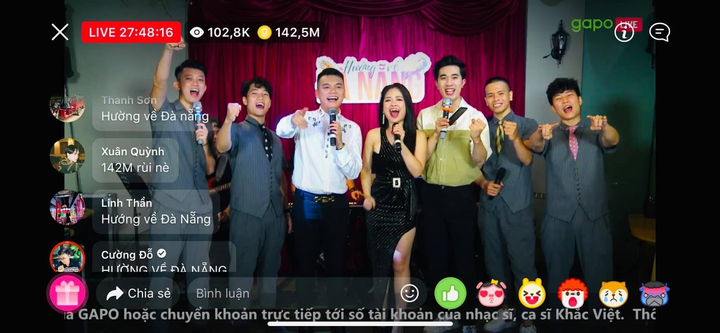 Hơn 100.000 người xem cùng lúc liveshow trên MXH Gapo để ủng hộ Đà Nẵng - 2