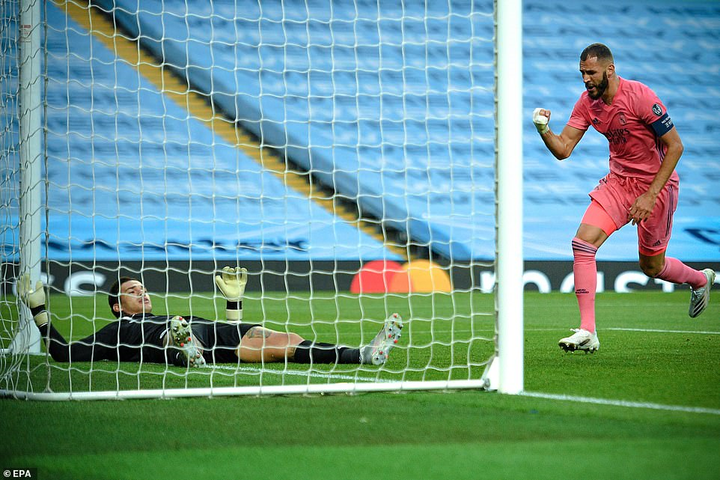 Kết quả Cúp C1: Real Madrid tự biếu 2 bàn, Man City vào tứ kết - 1