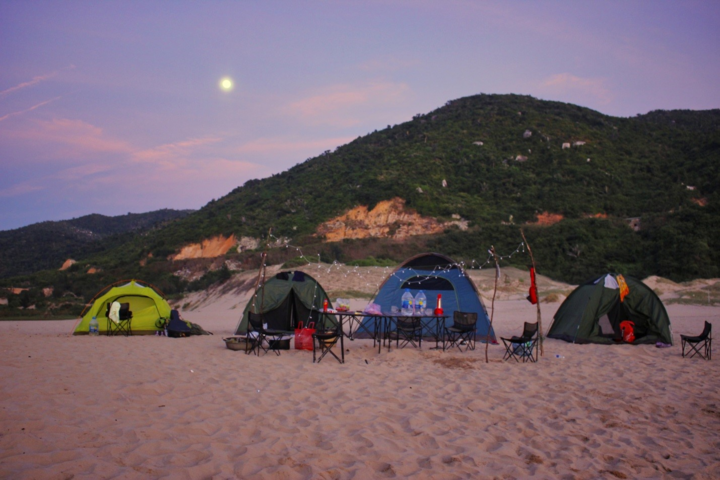 Ngủ lều ở Bãi Môn, mũi Đại Lãnh - 4