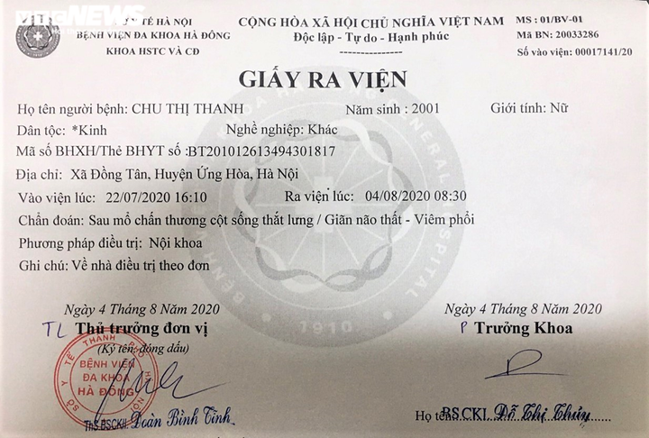 Không thể đi lại sau phẫu thuật cột sống, thí sinh Hà Nội bỏ lỡ kỳ thi THPT - 4