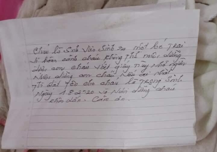 Sinh viên bỏ con 10 ngày tuổi bên đường nhờ nuôi dưỡng - 2