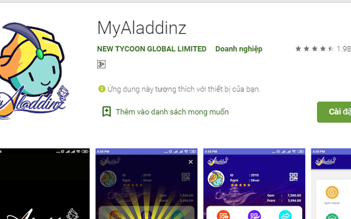 Công an cảnh báo ứng dụng Myaladdinz có dấu hiệu lừa đảo - 1