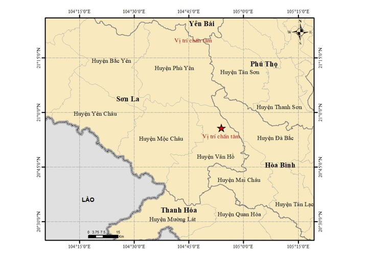 Động đất 4.3 độ ở Sơn La, nhà cao tầng Hà Nội rung nhẹ - 1