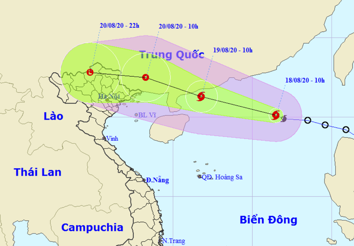 Bão số 4 giật cấp 11 trên Biển Đông, khả năng mạnh thêm - 1