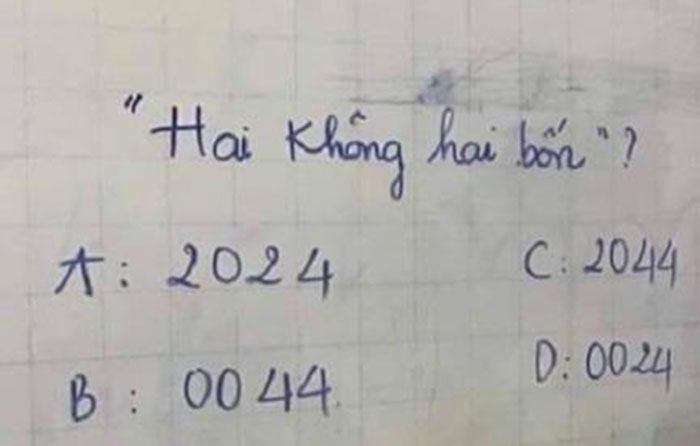 Câu đố 'hai không hai bốn' khiến dân mạng 'lú lẫn' khi nhìn đáp án - 1