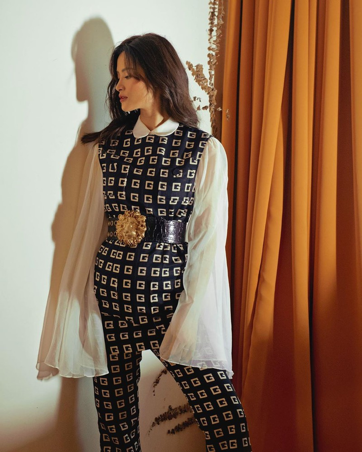 Đông Nhi khoe thần thái nhẹ nhõm, thanh thoát dù mang bầu 7 tháng - 3