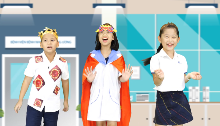 Học sinh diễn nhạc kịch bằng tiếng Anh, lan tỏa tinh thần lạc quan về COVID-19 - 1