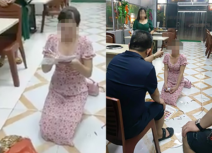 Cô gái bị chủ quán nướng đe dọa, bắt quỳ xin lỗi phải nhập viện - 2