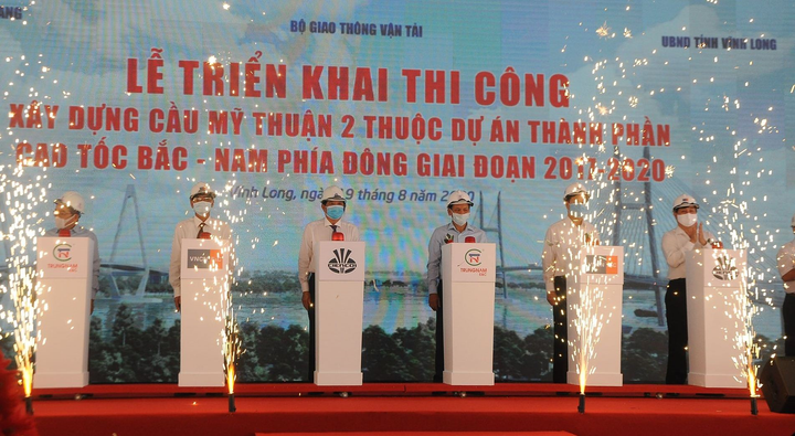 Bắt đầu thi công cầu Mỹ Thuận 2 vượt sông Tiền, vốn đầu tư hơn 5.000 tỷ đồng - 1