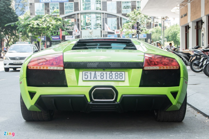 Lamborghini Murcielago màu xanh cốm tái xuất tại TP.HCM - 5