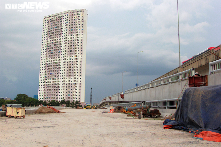 Cận cảnh cầu vượt hồ Linh Đàm sắp thông xe, giải tỏa ùn tắc phía Nam Hà Nội - 5