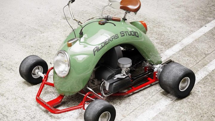 Xe máy độc đáo được chế tạo từ chắn bùn của Volkswagen Beetle - 10