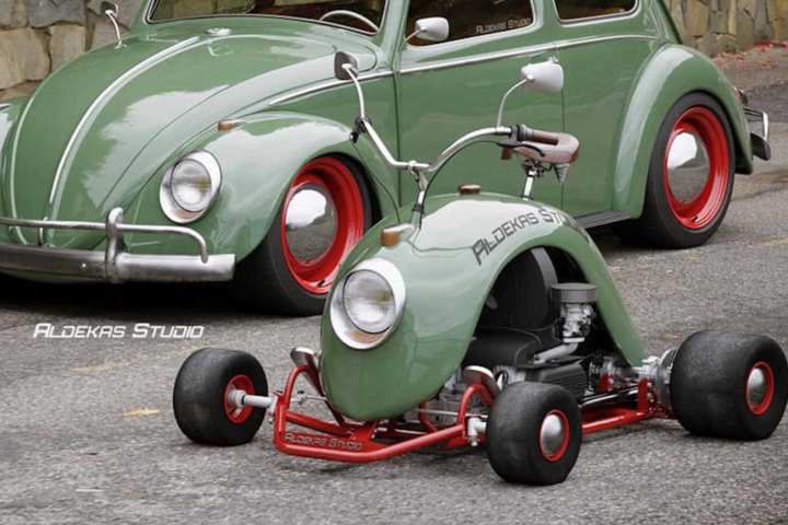 Xe máy độc đáo được chế tạo từ chắn bùn của Volkswagen Beetle - 3