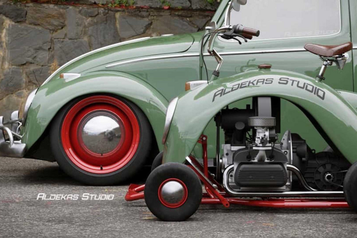 Xe máy độc đáo được chế tạo từ chắn bùn của Volkswagen Beetle - 4