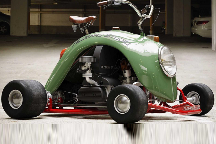 Xe máy độc đáo được chế tạo từ chắn bùn của Volkswagen Beetle - 5