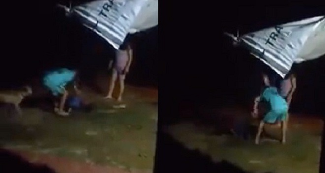 Đòi ngủ cùng, người đàn ông bị vợ con trói, cầm dép đánh liên tiếp vào mặt - 1