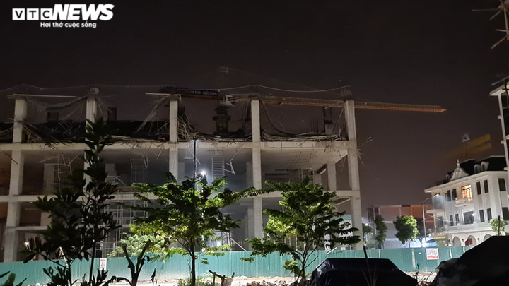 Hiện trường vụ sập giàn giáo công trình xây dựng đại lý Toyota Bắc Giang - 2