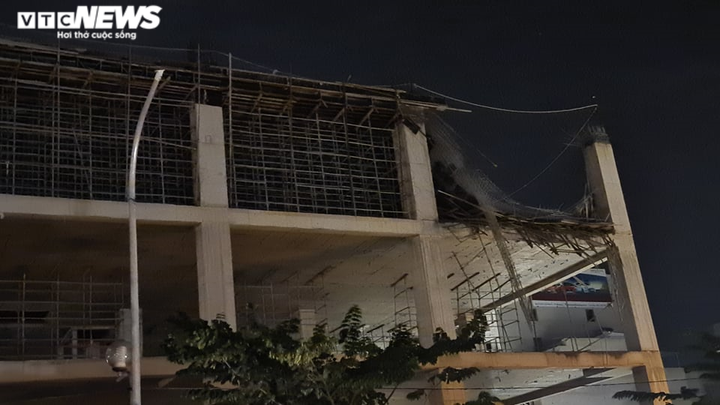 Hiện trường vụ sập giàn giáo công trình xây dựng đại lý Toyota Bắc Giang - 3